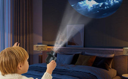 Projecteur Lumineux Galaxie - 15 Motifs Planètes et Signes du Zodiaque