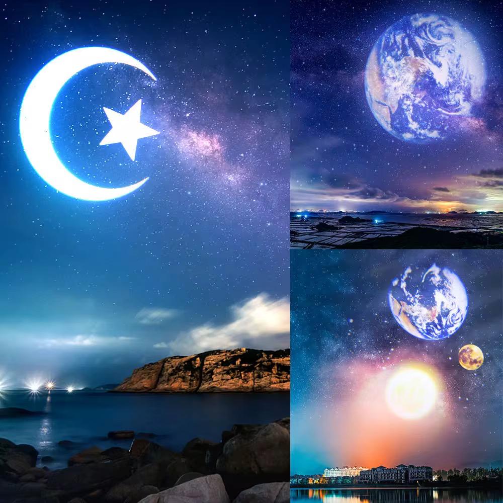 Projecteur Lumineux Galaxie - 15 Motifs Planètes et Signes du Zodiaque